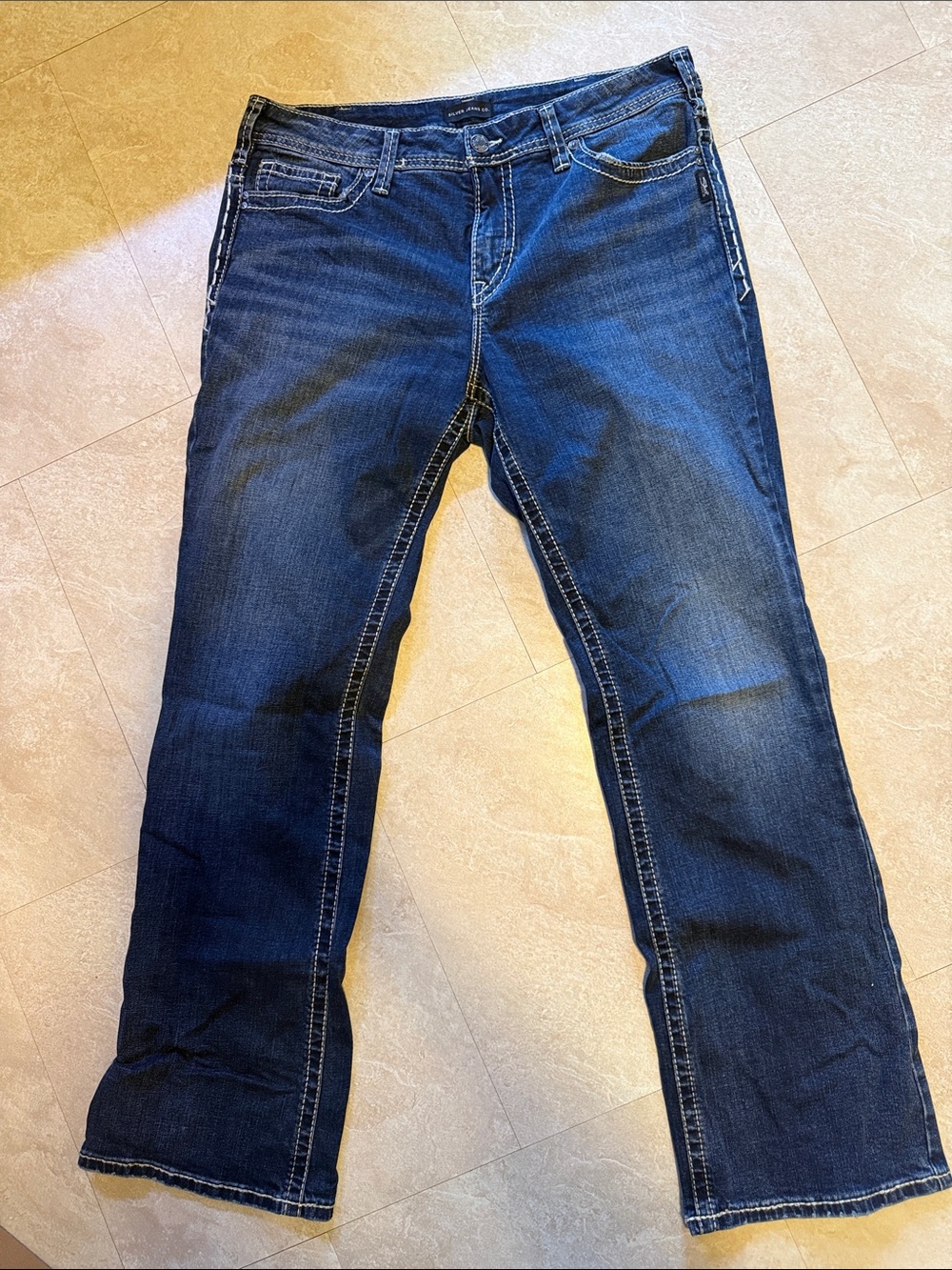 Silver Jeans Women's Dark Indigo Boot Cut Denim